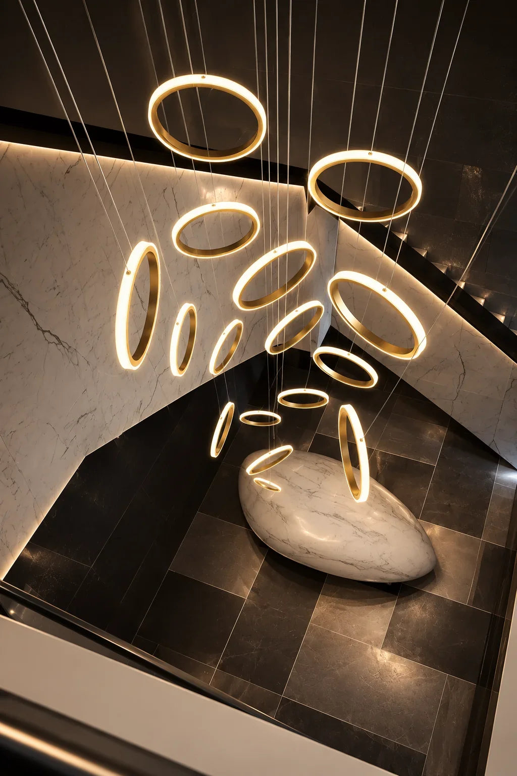 Cascade chandelier